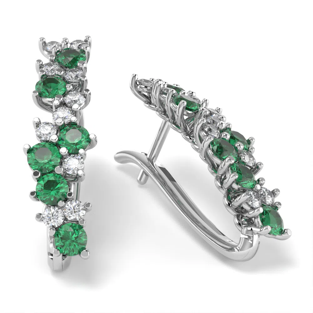 Export_674_Blank_Orecchini-Fantasia-3_Foto-3_Platinum-Ruthenium_Smeraldo-Zambia_Diamond
